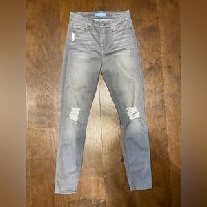 stretchy skinny grey jeans